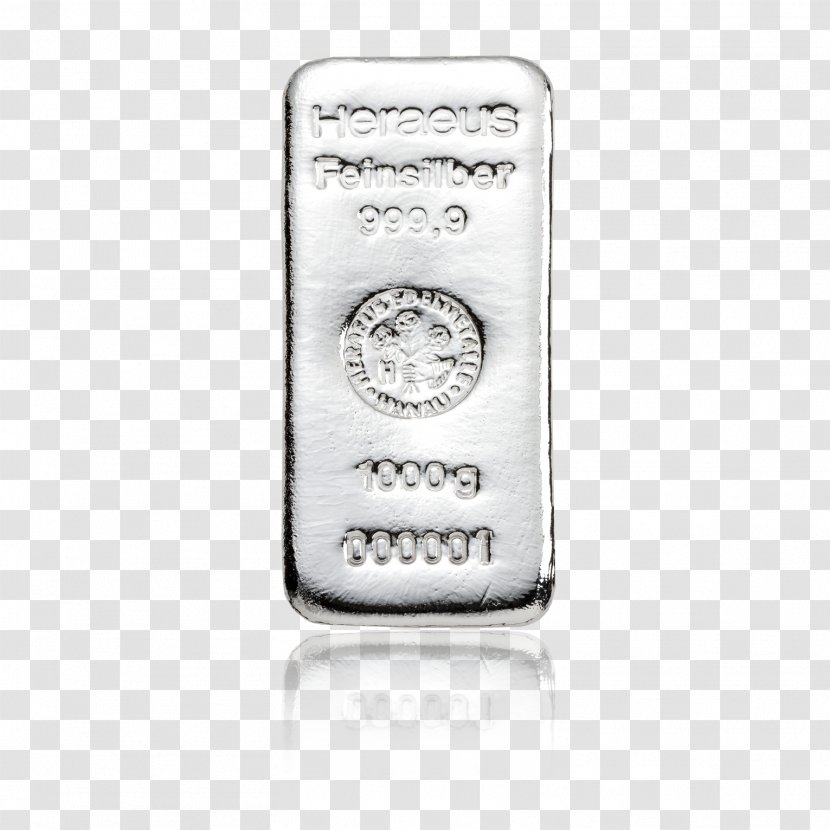 Silver Precious Metal Ingot Heraeus Noble - Bar Transparent PNG