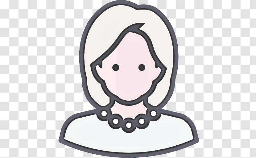 Face Line Art Head Cartoon Cheek Transparent PNG