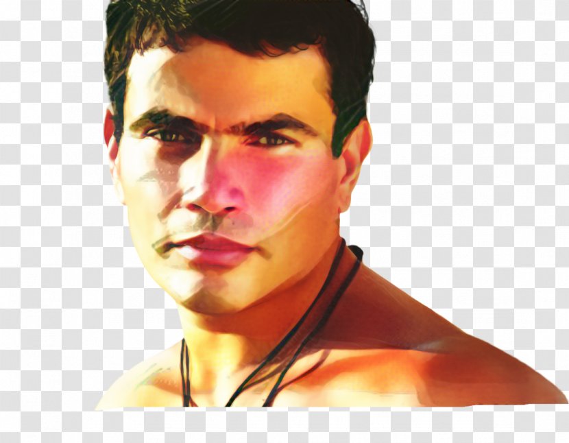 Amr Diab Chin Portrait Jaw Forehead - Black Hair - Nose Transparent PNG