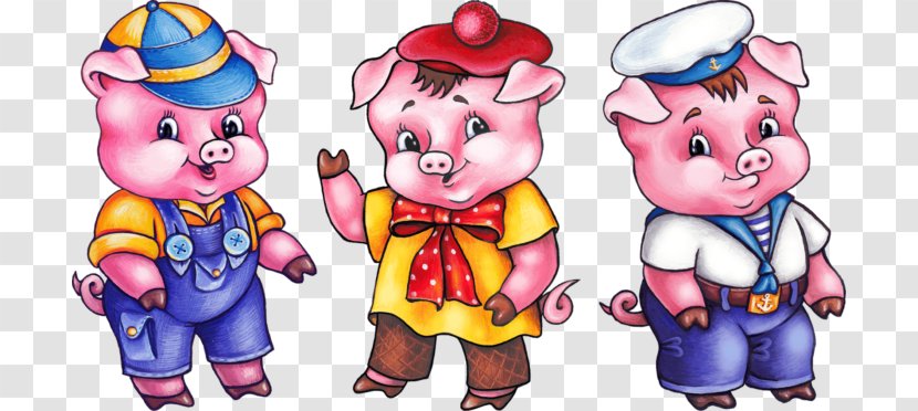 Domestic Pig Goldilocks And The Three Bears Little Pigs - Cartoon Transparent PNG