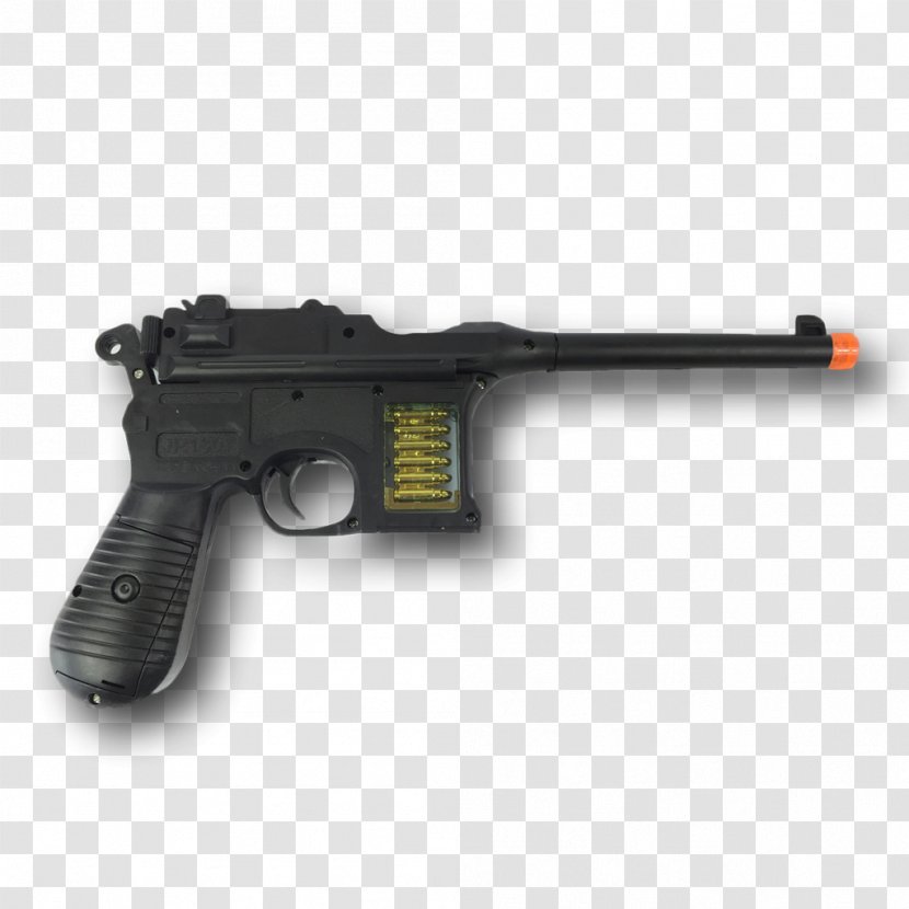Trigger Airsoft Guns Firearm Mauser C96 - Silhouette - Weapon Transparent PNG