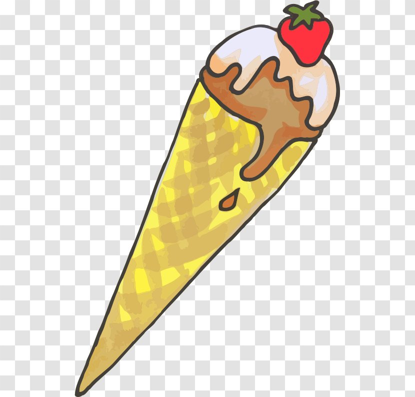 Clip Art Ice Cream Cones Favicon Openclipart Microsoft Office - Yellow Transparent PNG