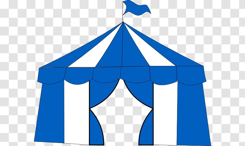 Circus Tent Clip Art - Watercolor - Circus, Blue, Transparent PNG