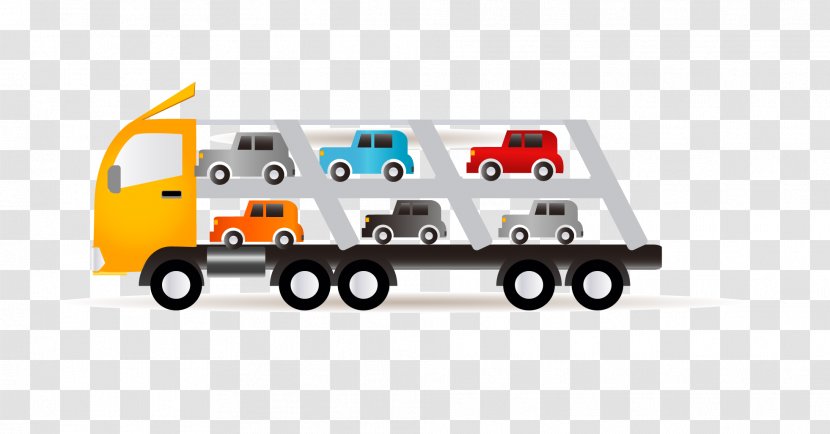 Neo-bulk Cargo Transport Vehicle - Bus - Yellow Flat Truck Icon Transparent PNG
