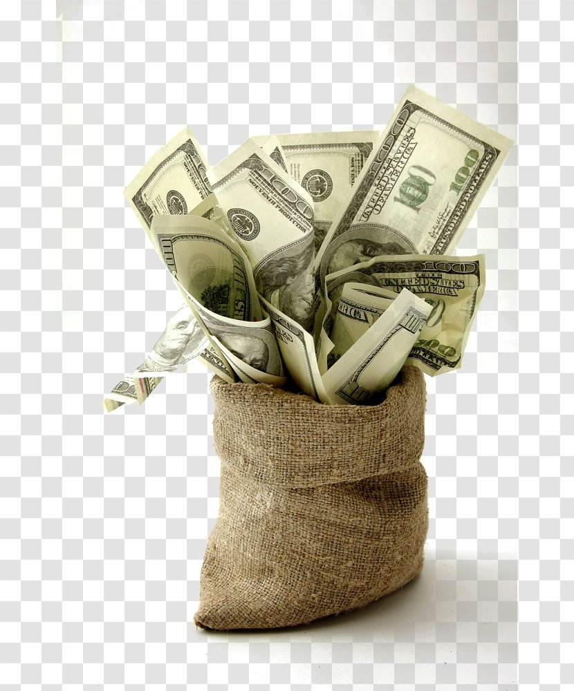 United States Dollar Finance Money Investment Bank - Bag - A Of Bills Transparent PNG