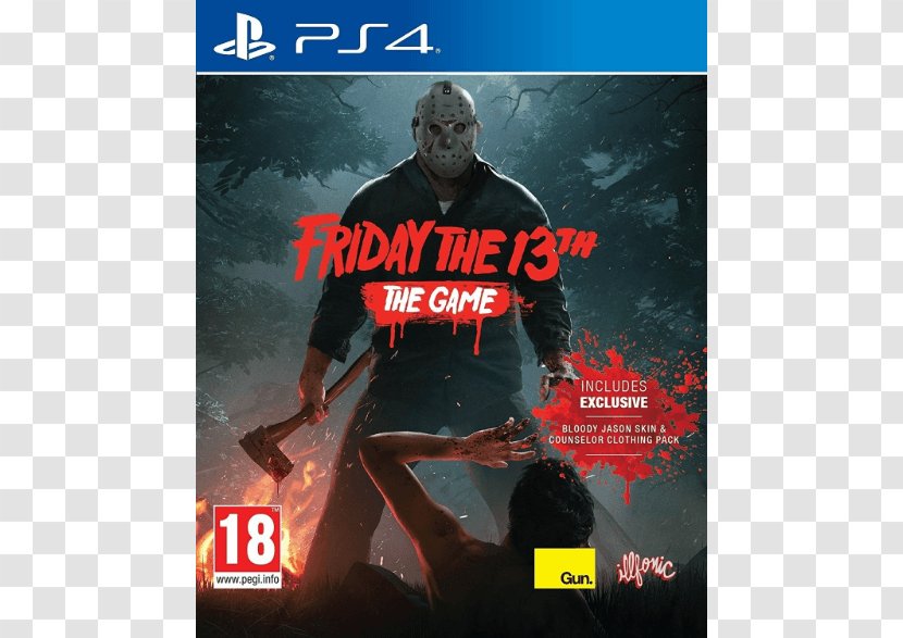 Friday The 13th: Game Jason Voorhees Video PlayStation 4 - 13 Transparent PNG