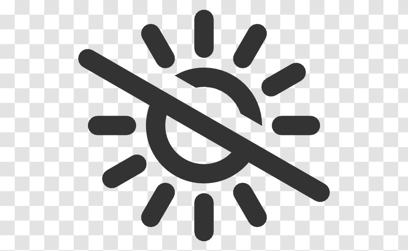 Sunlight Symbol Clip Art - Black And White Transparent PNG