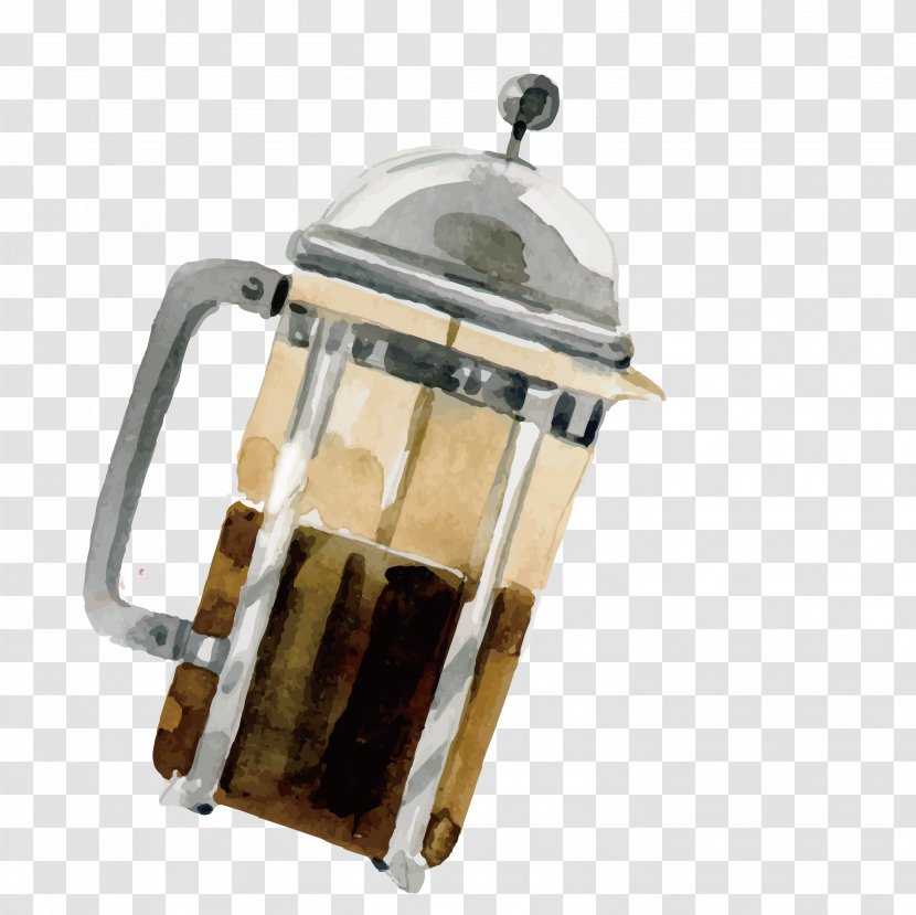 Coffee Cup - Small Appliance - Painted Juice Machine Transparent PNG