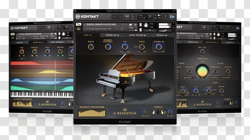 Kontakt C. Bechstein Virtual Studio Technology Native Instruments Download - Frame - Piano Transparent PNG