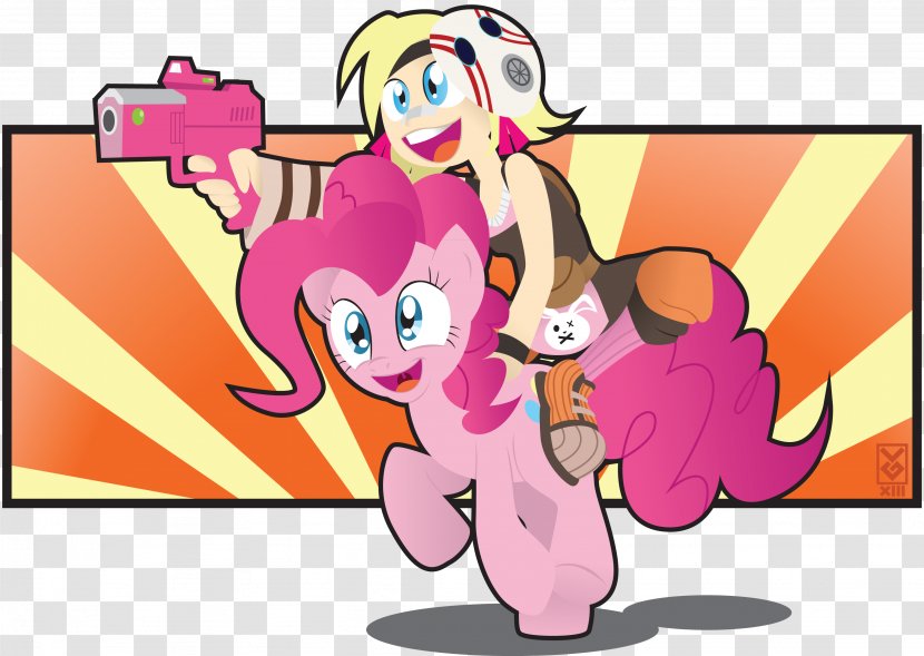 Pinkie Pie Borderlands 2 Pony Twilight Sparkle Rainbow Dash - Watercolor - Tiny Transparent PNG
