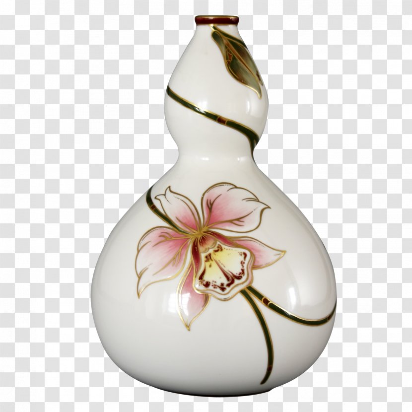 Vase Christmas Ornament Flower - Artifact - Porcelain Transparent PNG