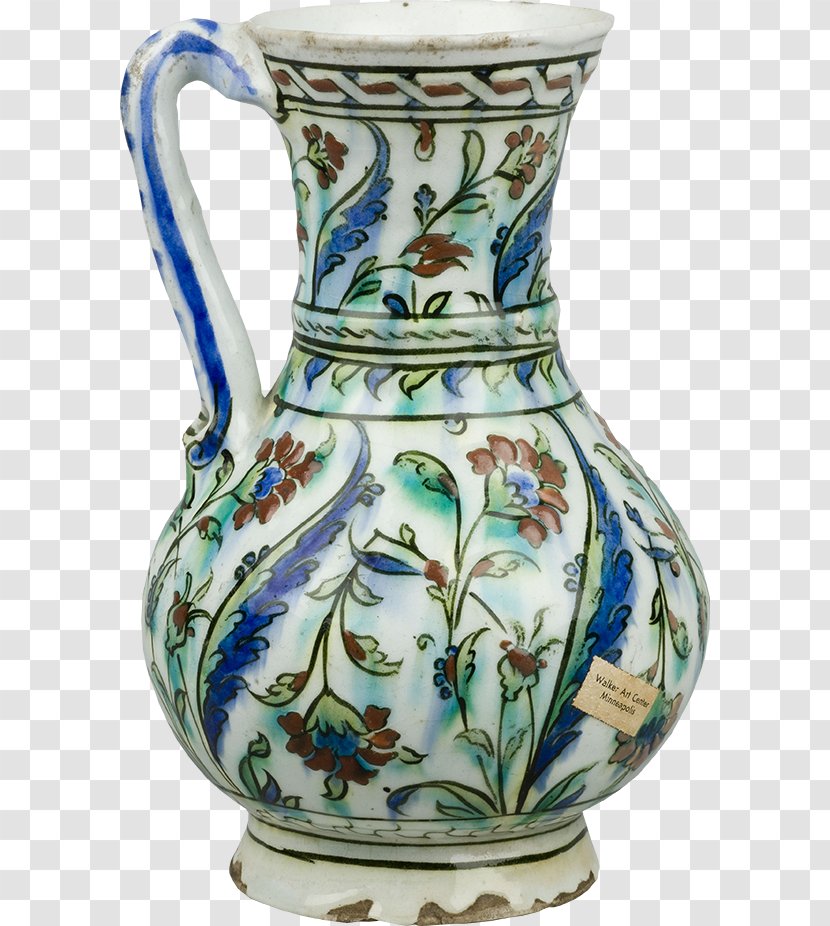 Jug Blue And White Pottery Vase Ceramic - Serveware - Islamic Transparent PNG