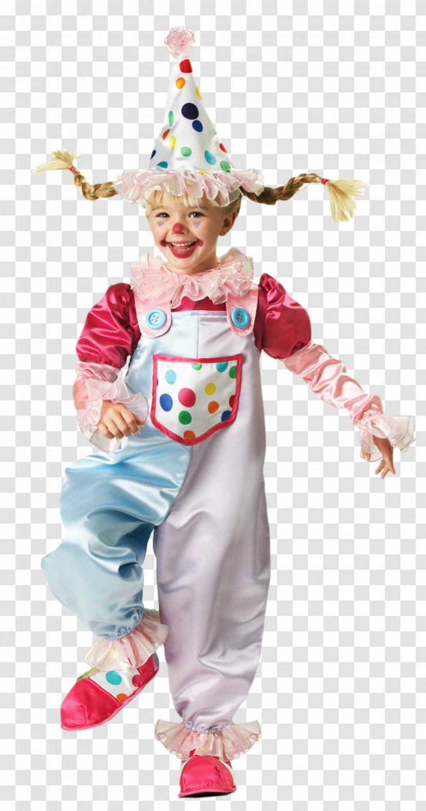 Halloween Costume Clown Child Dress - Performing Arts Transparent PNG