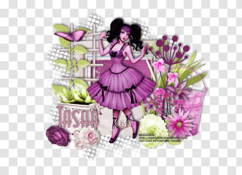 Floral Design Fairy Cut Flowers - Violet - Spring Day Transparent PNG