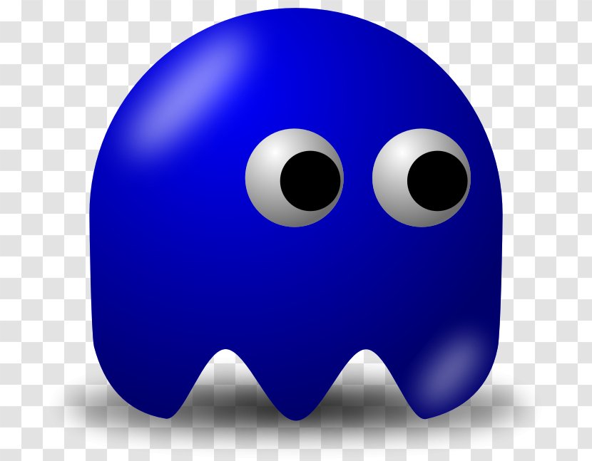 Pac-Man Ghosts Video Game Clip Art - Electric Blue - Pacman Transparent PNG