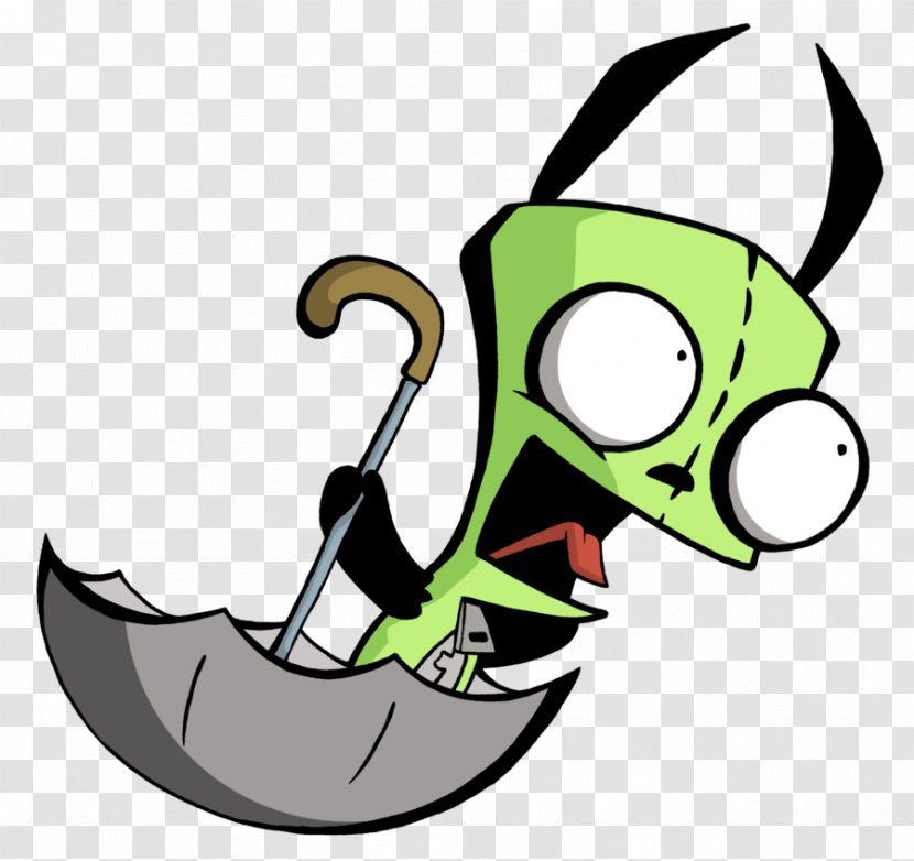 Gaz Cartoon Invader Zim Merchandise Animation Television Show - Green - And Enjoy The Cool Wind Brought By Fan Transparent PNG