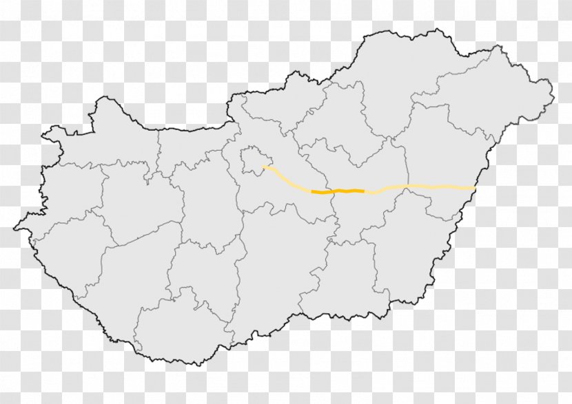 Hungarian Road 6 13 4 M0 Motorway - Wikipedia - Map Transparent PNG