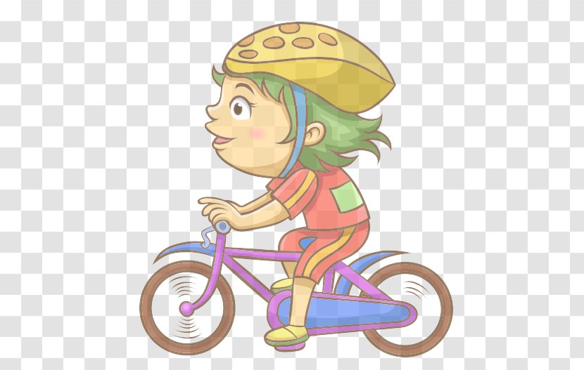 Cartoon Bicycle Wheel Clip Art Vehicle Cycling - Recreation Transparent PNG