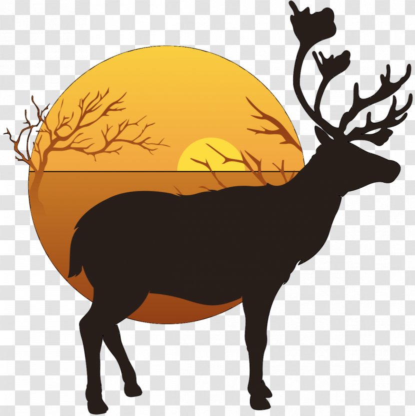 Elk Reindeer Stock Illustration Vector Graphics - Royalty Payment - Deer Transparent PNG