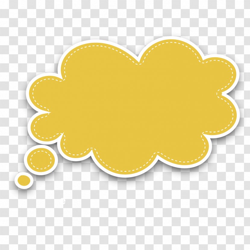 Yellow Circle Fruit Pattern - Dialogue - Vector Cloud Bubble Dialog Box Transparent PNG