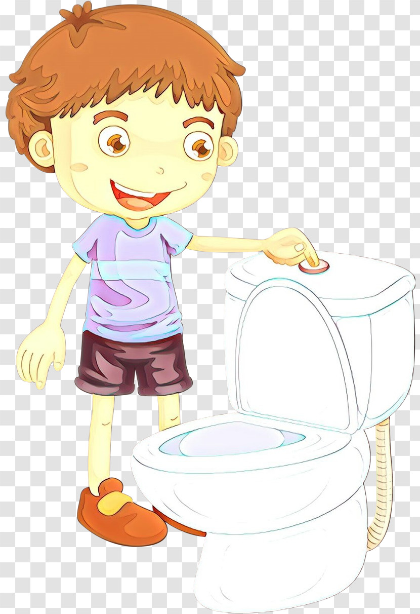 Cartoon Potty Training Child Play Transparent PNG