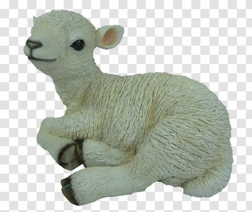 Sheep Agneau Garden Ornament Vivid Arts Real Life Sitting Lamb - Livestock Transparent PNG