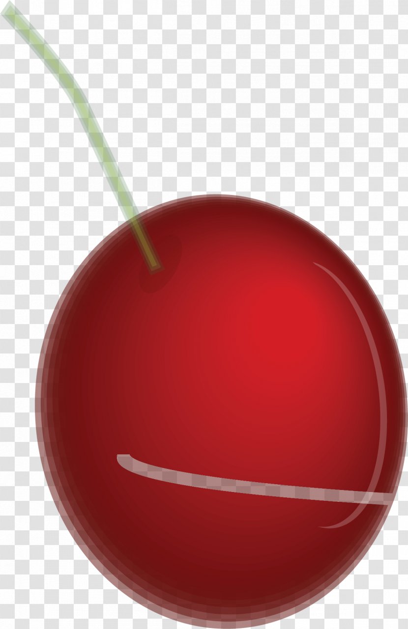 Cherry Auglis Fruit - Hand Painted Red Transparent PNG