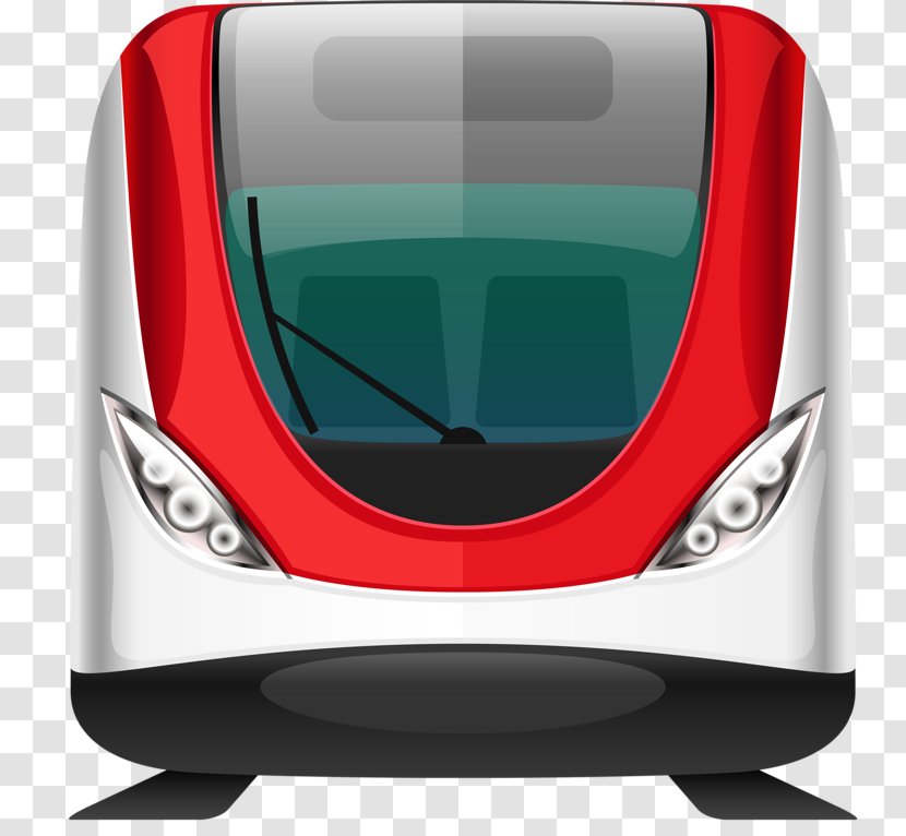 Train Rail Transport Bus Tram - Mode Of - Cartoon Transparent PNG