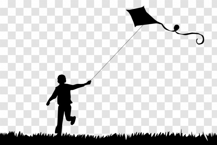 Kitesurfing Silhouette Child Clip Art - Kite Festival Transparent PNG