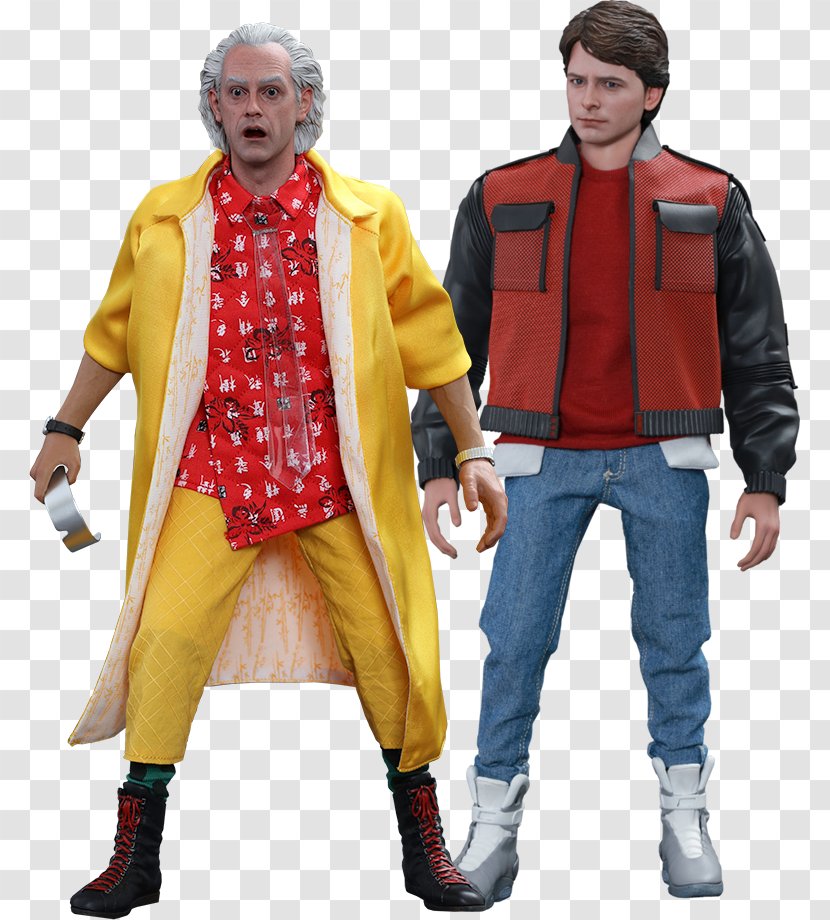 Marty McFly Dr. Emmett Brown Biff Tannen Back To The Future Action & Toy Figures - Dr - Outerwear Transparent PNG
