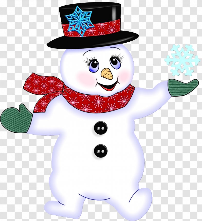 Snowman - Wet Ink - Fictional Character Cartoon Transparent PNG