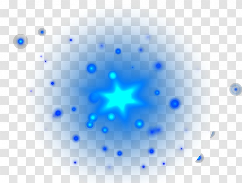 Light Blue Euclidean Vector - Point - Cool Decorative Effect Transparent PNG