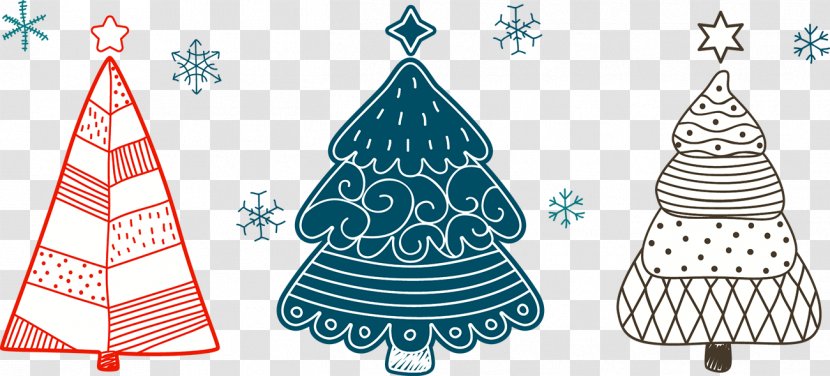 Christmas Tree Drawing Ornament - Painting Transparent PNG