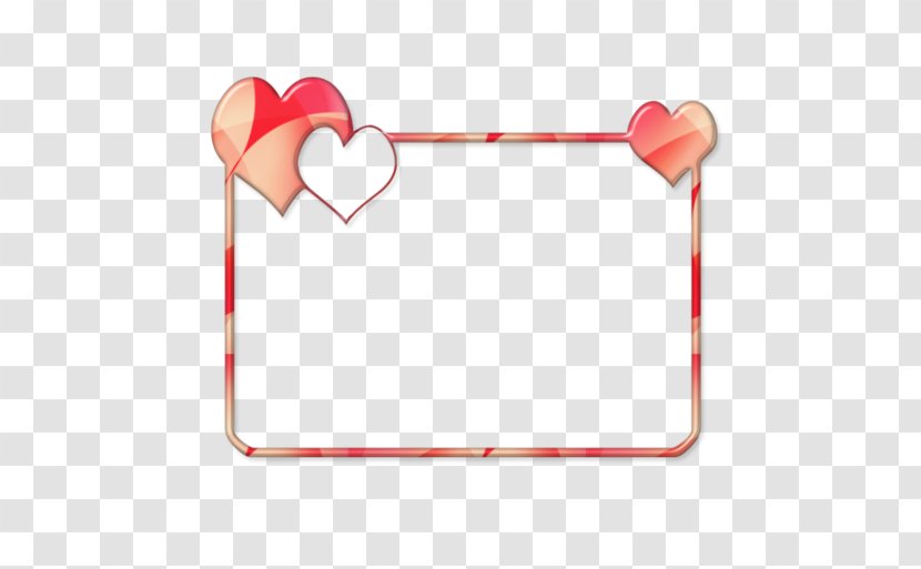 Right Border Of Heart Rectangle - Silhouette - Decoration Frame Transparent PNG