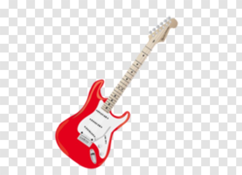 Fender Stratocaster Musical Instrument Bullet Electric Guitar - Heart - Red Transparent PNG