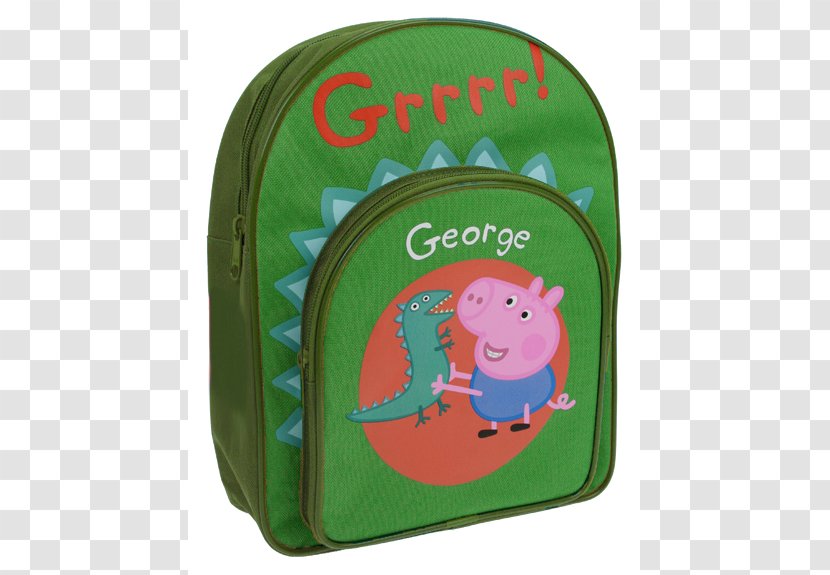 George Pig Backpack Bag Trolley Suitcase - Pocket Transparent PNG