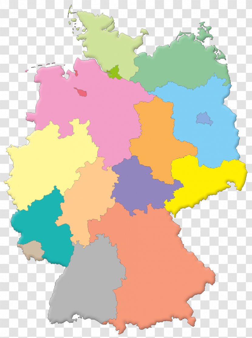 States Of Germany Royalty-free - Royaltyfree - Map Transparent PNG