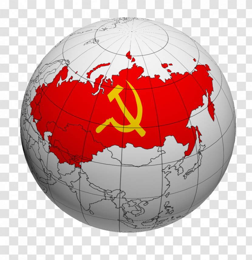 Soviet Union Russia Globe World Map Transparent PNG