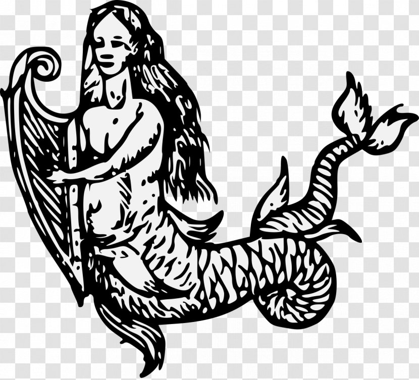 Workes Of Armorie: Deuyded Into Three Bookes, Entituled, The Concordes Armorie, Armorie Honor, And Coates Creastes Heraldry Mermaid Clip Art - Vertebrate Transparent PNG