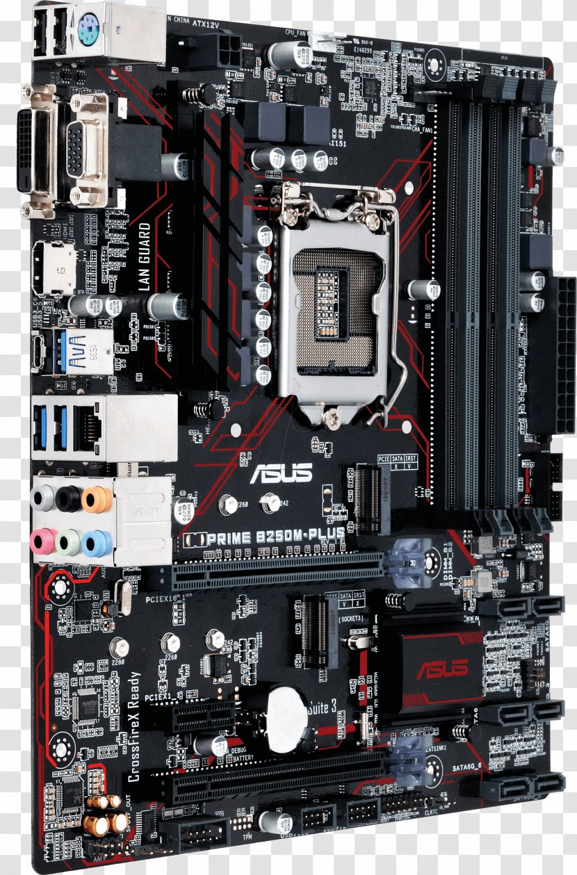 Intel Kaby Lake MicroATX LGA 1151 ASUS Prime B250M-Plus M-Atx 90MB0SI0-M0EAY0 - Core Transparent PNG