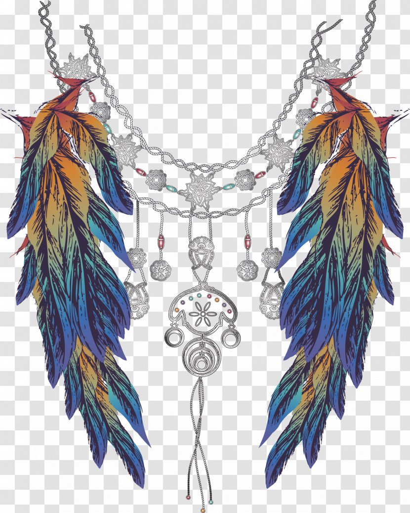 Feather Silver Jewellery - Necklace - Jewelry Transparent PNG