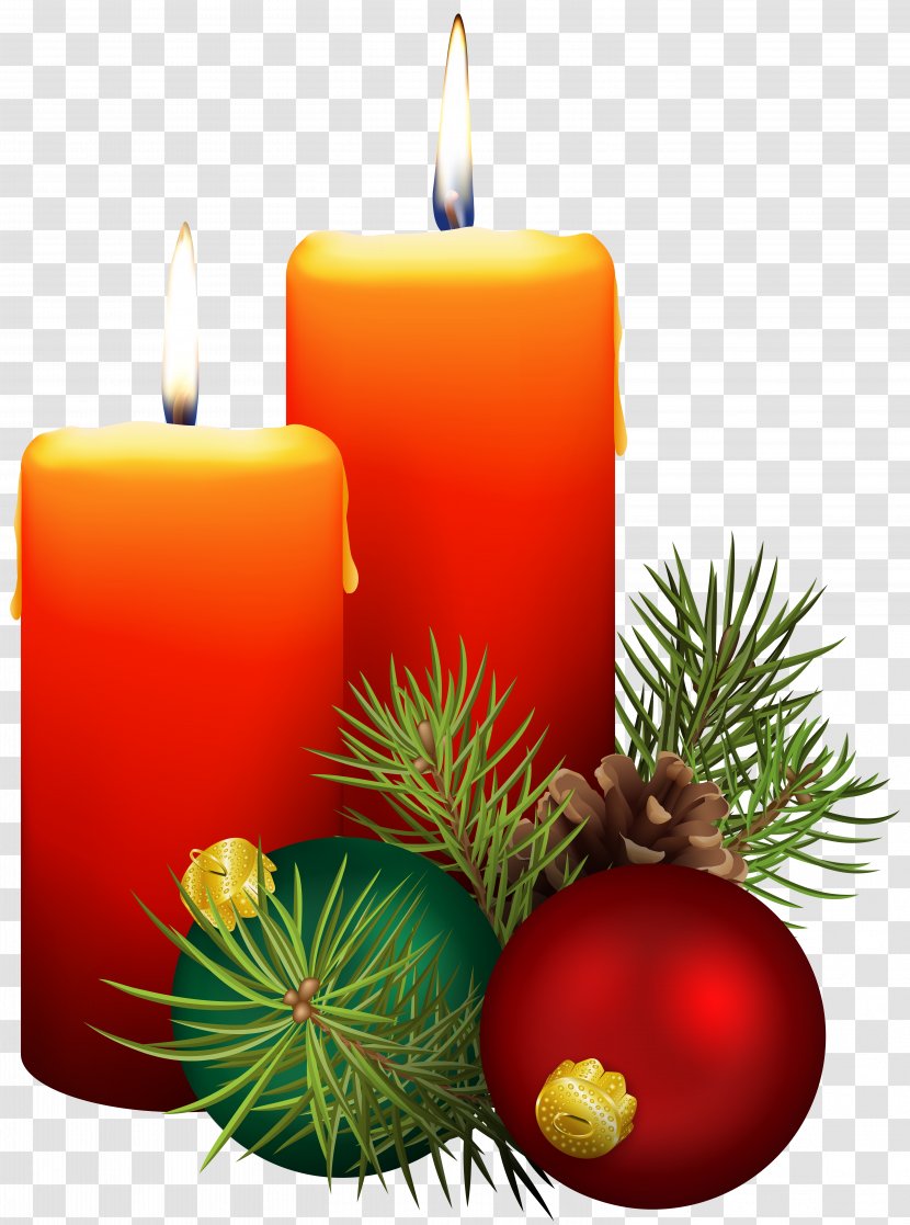 Image File Formats Lossless Compression - Christmas Decoration - Candles Clip Art Transparent PNG