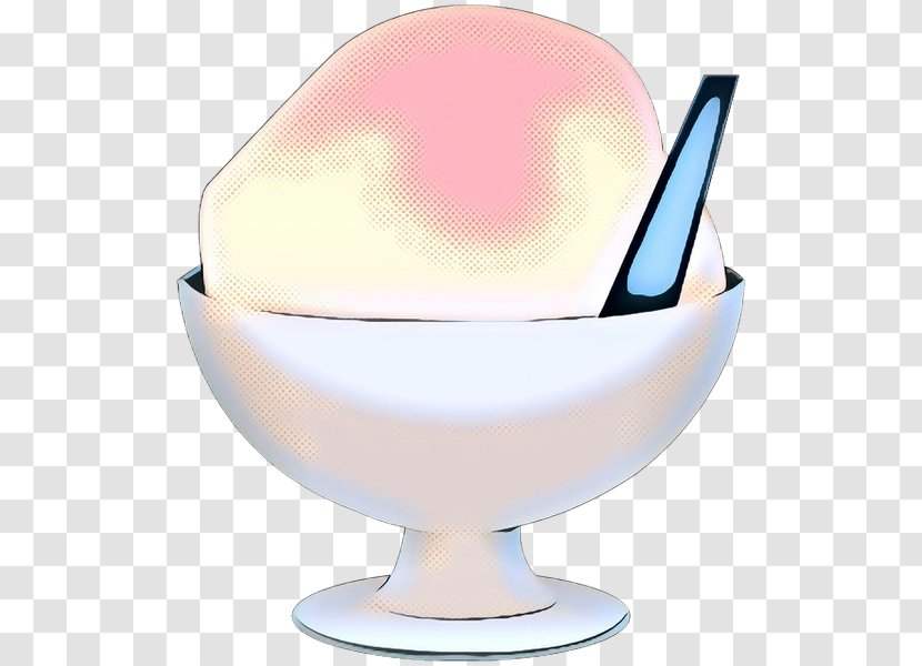 Pop Art Retro Vintage - Tableware - Ice Cream Glass Transparent PNG