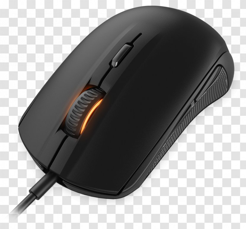 Black Dota 2 Computer Mouse SteelSeries Video Game - Component Transparent PNG
