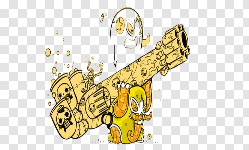 Yellow Shell Illustration - Cartoon - Artillery Transparent PNG