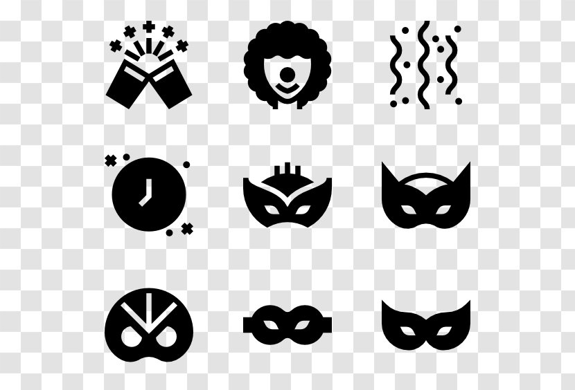Costume Party Web Typography Clip Art - Silhouette Transparent PNG