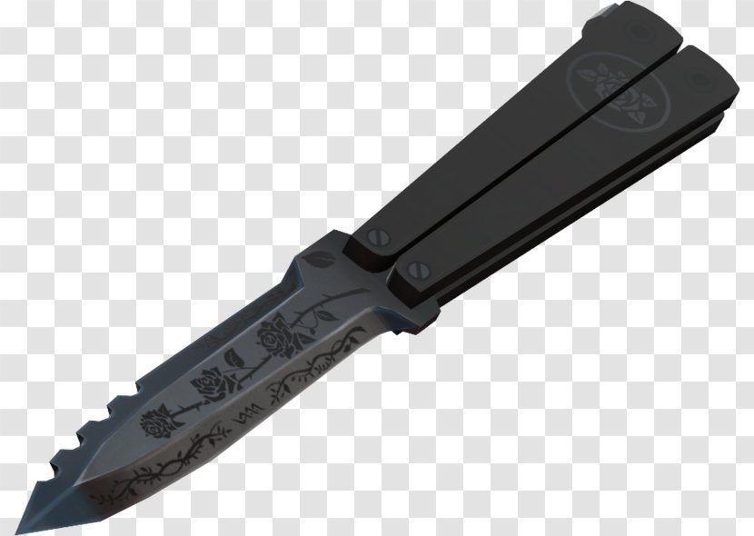 Butterfly Knife Gerber Gear Weapon Team Fortress 2 - Throwing Transparent PNG