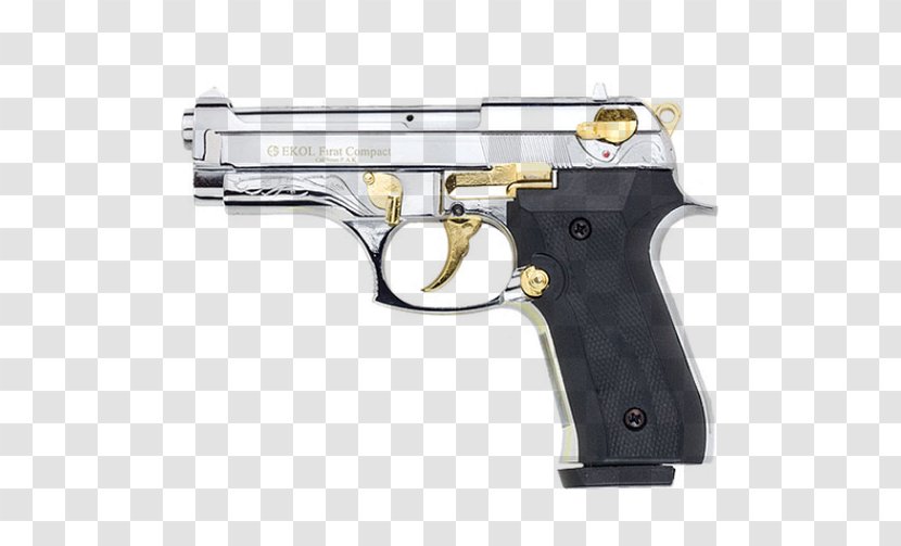 Beretta M9 92 Blank Pistol - Cartridge - Handgun Transparent PNG