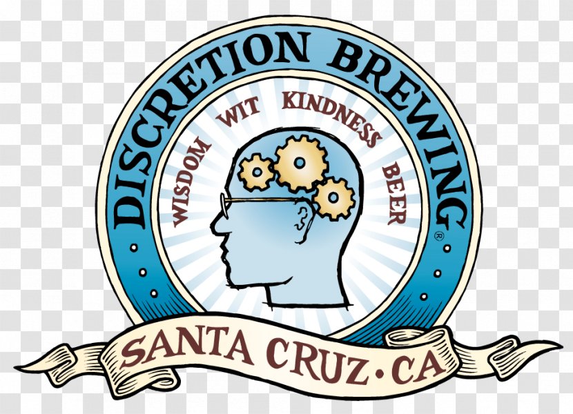 Discretion Brewing Beer Logo Santa Cruz India Pale Ale - Craft Transparent PNG