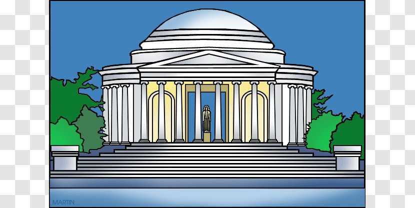 Lincoln Memorial White House Thomas Jefferson United States Capitol Abraham - Cliparts Transparent PNG